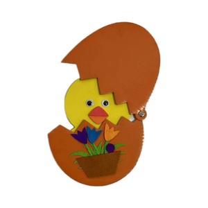 EVA and Felt Easter Chick and Egg DIY Movable Toy Set New Design for Kids Festive Craft Supplies for Easter Holiday