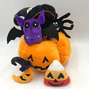 Factory Halloween 20cm Bat Witch Pumpkin Skeleton Ghost Stuffed Plush Toy Halloween Toy Gift for Halloween Kids Toys