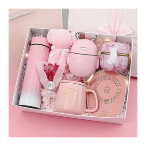 2025 Hot Selling Valentine's Gift Set Intelligent Water Cup Heating Pad Mug Humidifier Birthday Women's Gift Set Box for Women