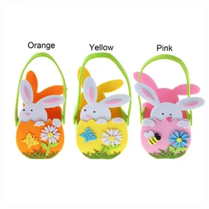 EPT $1 Dollar Promotion Toys Diy Easter Tote Flower Rabbit Gift Easter Bag Toy