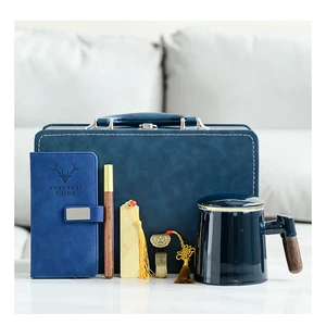 Custom Luxury Corporate Executive Souvenir Gifts Promotional A5 Notebook Bookmark Stationery Set Business Gift Set for Women Men
