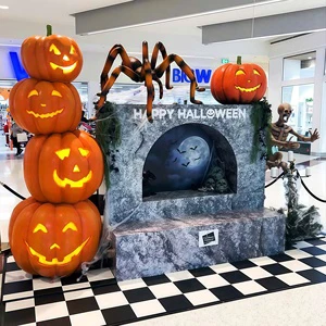 Large Resin Fiberglass Halloween Ghost Sculpture for Outdoor Event and Commercial Display