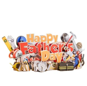 Best Price and High Quality Happy Father's Day Toolbox Pop-up Card the Perfect Gift for Dad 3D Greeting Card for Father's Day