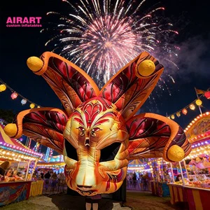 Colorful Inflatable Mask Carnival Party Decoration