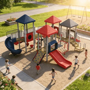 Kids Playground Slide Set Plastic Playground Equipment Outdoor Kids Custom Slides