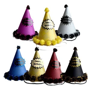 Children's Adult Holiday Party Supplies - Men's and Women's Glitter Powder - Birthday Decoration Hats Topper Cake