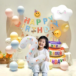 Wholesale Boys and Girls Various Theme Birthday Party Balloon Sets Birthday Decoration Birthday Scene Layout
