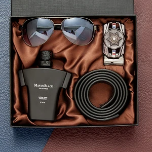 Business Gift Set Sunglasses Belt Wallet Valentine's Father's Day Anniversary Perfume Sets Present Box Luxury Gift Set for Men