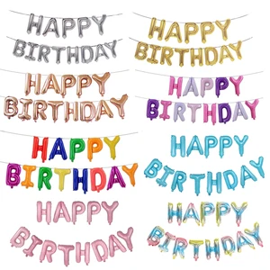 Kids Adult Letter Foil Air Balloon Aluminum Colorful Ballons Party Supplies Decorations Globos Party Decoration Balloons Set