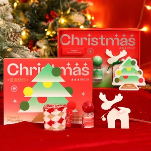 Christmas Aromatherapy Soy Wax Candle - Long Burning Time | Handmade Festive Gift & Ornament