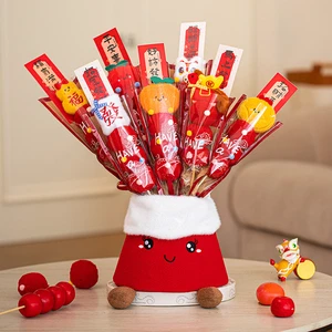I1083 New Year Decoration 2026 Plush Creative Ornament Horse Year Photo Prop for Festival and Spring Festival Decoration