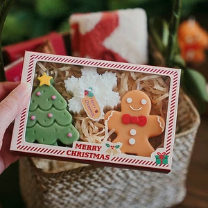 Christmas Gifts Set Home Decor Snowflake Christmas Tree Aromatherapy Decorative Paraffin Soy Wax Scented Candles
