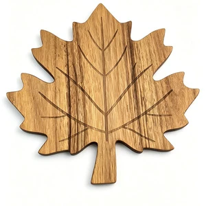 Thanksgiving Bamboo Snowflake Shape Eco-Friendly Cheese Cutting Chopping Board Fall Party Favors Autumn Party Decor Supplies