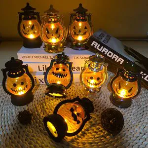 Hot Sale Halloween Children's Portable Pumpkin Lantern Bar Decoration Lantern Horror Atmosphere Arrangement Props Decoration