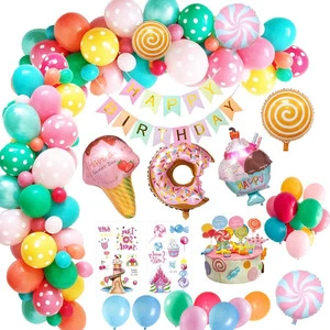 2023 Birthday Balloons Arch Kit Birthday Girls Party Supplies Balloons Princess Kids Birthday Party Decorations