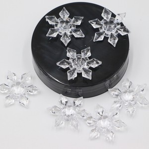 Christmas Ornaments Snowflake Decorations Acrylic Crystal Clear Snowflake Hanging Christmas Table Decorations for Xmas New Year