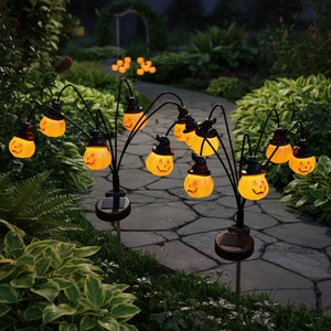 IP65 LED Pumpkin Solar Outdoor Garden Light With Warm White For Halloween & Christmas Garden Decoration