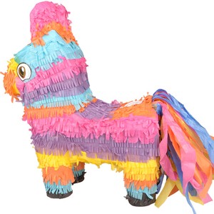 Children's Birthday Party Supplies Handmade Paper Pinata Rainbow Flowers Donkey Design Indoor Use Party Games Sugar-bashing