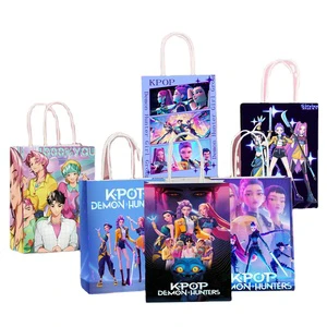 RJ Cartoon Anime Festival Gifts Bag Pop Candy Paper Bag Handbag Kids Birthday Gift Wrapping Pouch Wedding Souvenir Storage Bag