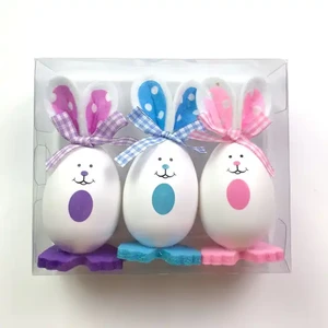 DIY Easter Home Decoration Holiday Cute Easter Bunny Egg Small Size Plastic Eggs for Kids Gifts