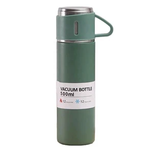 Fathers Day Gifts Giveaways with Logo 500ml Stainless Steel Vacuum Cup Portable Cups Outdoor Bottle Business Gift Souvenir