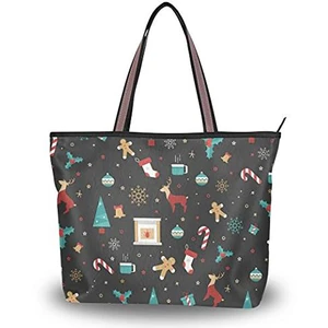 Christmas Tote Gift Bags With Handles Multifunctional Non-Woven Christmas Bags For Gifts Wrapping Shopping Bags