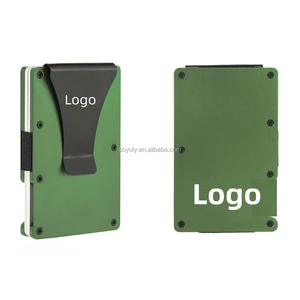 Promotional Business Gifts Logo Custom Minimalist Wallet for Men RFID Blocking Men Wallets & Card Holder for Men;s Business