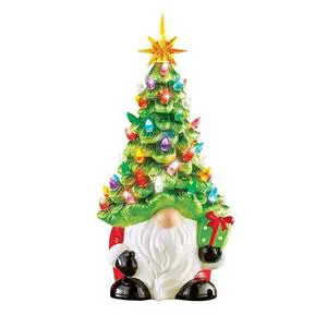Tiktok Hot Selling Home Decorations for Christmas New Products Christmas Resin Gnome With Light