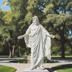 Religious Decoration Hand Carved Marble Christus Statue For Sale
