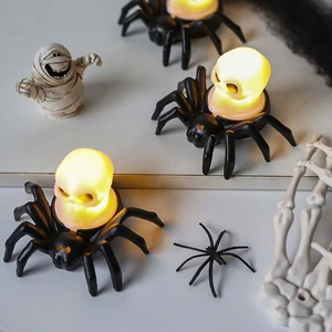 Cross-Border New Product Halloween Pumpkin Lantern Atmosphere Decoration Props LED Digital Candle Light Luminous Factory Price