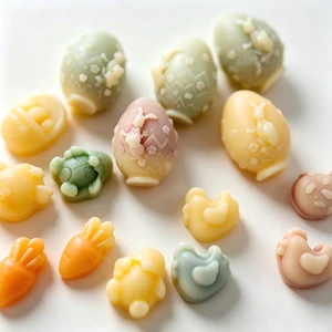 Easter Holiday Wax Bottle Candy Bunny Egg Chick Carrot Shape Liquid Filled Wax Sweets for Kids Easter Egg Hunt Gift
