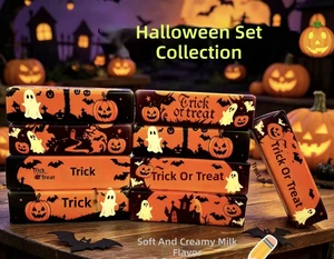 Wholesale Colorful Butter Stick Squeeze Toy Stress Relief Soft Squishy Flowing Sand Butter Stick Halloween Set Promotional
