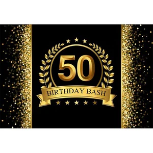 7X5ft 50th Birthday Party Event Photography Backdrop Adult Ladies Mens Birthday Banner 40th 60th Birthday Party Supplies
