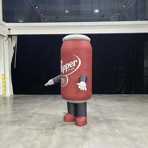 Food Themed Waterproof Durable Inflatable Beer/ Beverage Can Cosplay Walking Drink Can Costume With Easy Setup