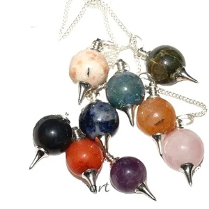Top Quality Crystal Mahogany obsidian Ball Pendulum Semi-precious Stone Dowsing Pendulum Wholesale Price