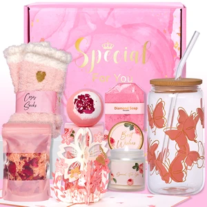 2024 New Custom Mother's Day Gift Set Woman Sister Friend Gifts for Mom Women Birthday Gift Basket for Sister with Tumble