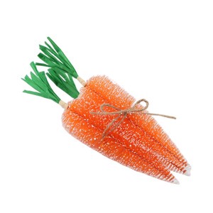 SANWEI Easter Gifts Items Bottle Brush Carrots Set Easter Holiday Supplies for Easter Decoration