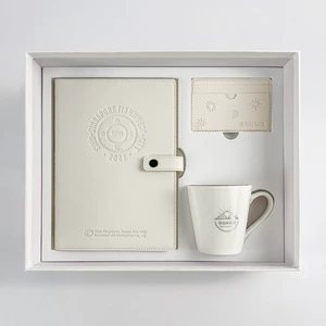 Premium Notebook Gift Set With Card Holder And Bottle Promotional Gifts Item Printed Notebook