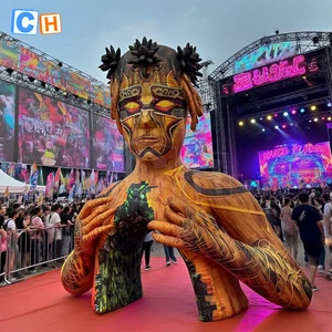 Giant Inflatable Model Forest Human Festivals Event Entrance Tunnel Electronic Music Festival Advertising
