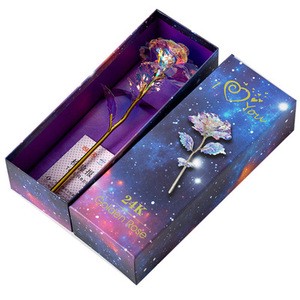 24K Gold Plated Rose Foil Gold Rose Flower Valentine's Day Mother's Day Birthday Gift