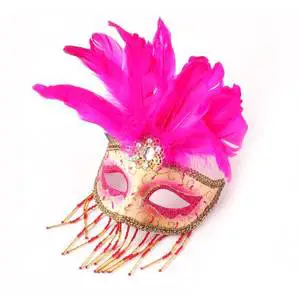 Pendant Veil Prom Mask Venetian Carnival Gorgeous Masquerade Masks for Party PVC Costume Cosplay Carnival Party Props