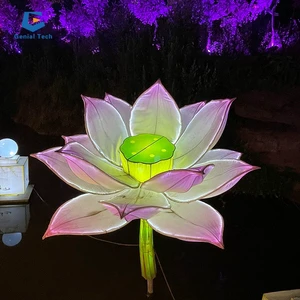 Theme Park Chinese New Year Silk Flower Lantern Festival