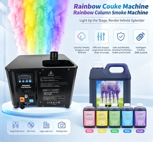 Super Electric 3000W DMX512 Remote Control Color Fog Smoke Machine For Birthday New Year Gender Reveal Baby Shower Parties