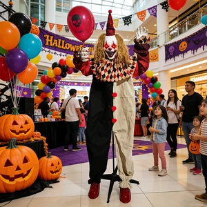 2026 New Lawn Graveyard Outdoor Decoration Joker Clown Wholesale Animatronics Halloween