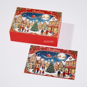 Manufacturer Wholesale Custom Merry Christmas Puzzle Toy 1000/500/300/100Pcs Cardboard Christmas Puzzle With Box