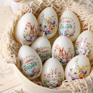 Easter Egg Scented Candle Holiday Decor Spring Gift Soy Wax Bunny Floral Birthday Christmas Mothers Fathers 4 Festive Styles