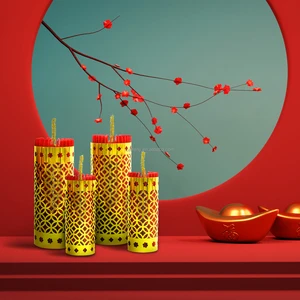 Chinese New Year 2024 Products Firecracker Ornaments for Home Decor