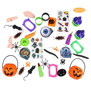 120PCS Halloween Party Favor Halloween Costume Decoration Toy Set