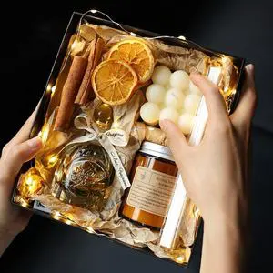 Wholesale Handmade Valentine's Day Gift Set with Aromatherapy Scented Bubble Candles & Luxury Box-Environment-Friendly