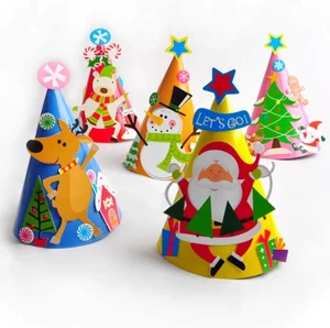 Wholesale paper products custom Christmas fashion accessories paper hats